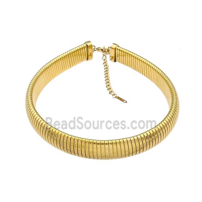 Stainless Steel Necklace Gold Plated