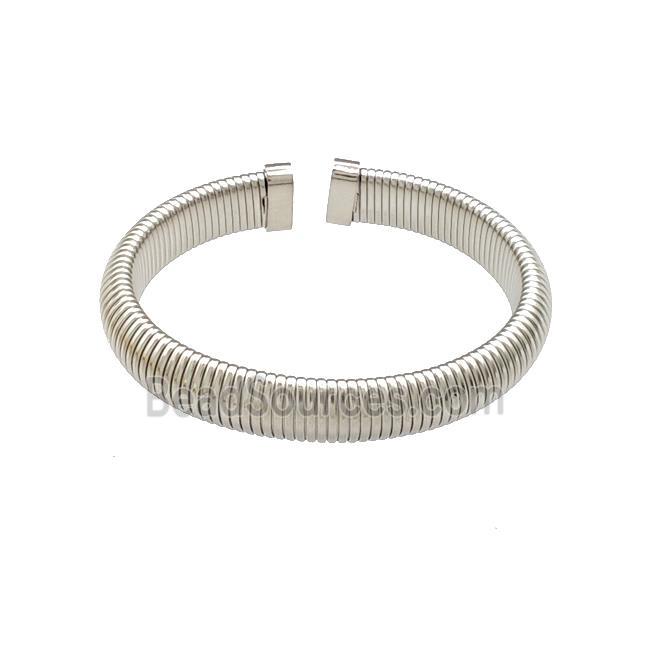 Raw Stainless Steel Bangle