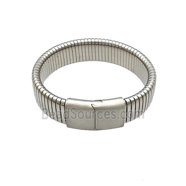 Raw Stainless Steel Bangle