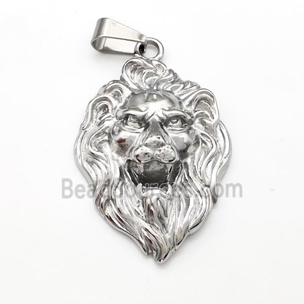 Raw 201 Stainless Steel Lion Pendant