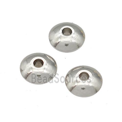 Raw Stainless Steel Rondelle Beads Disc