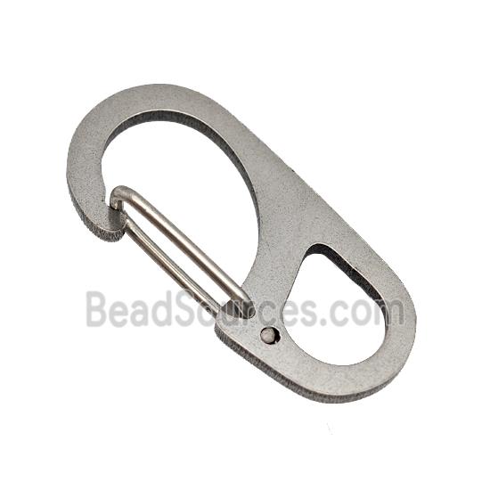 Raw Stainless Steel Carabiner Clasp