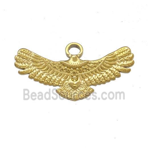 Stainless Steel Eagle Charms Pendant Gold Plated