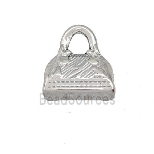 Raw Stainless Steel Bags Charms Pendant