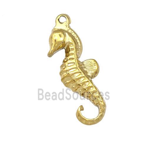 Stainless Steel Seahorse Charms Pendant Gold Plated