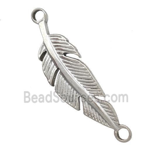 Raw Stainless Steel Feather Connector