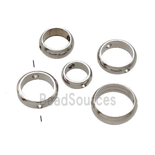 Raw Stainless Steel Circle Spacer Beads