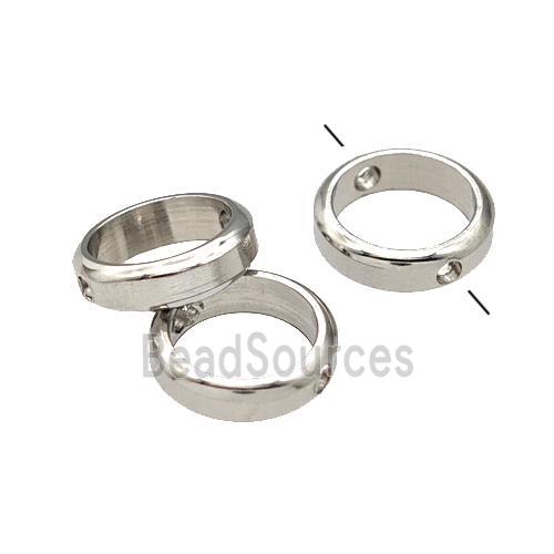 Raw Stainless Steel Circle Spacer Beads