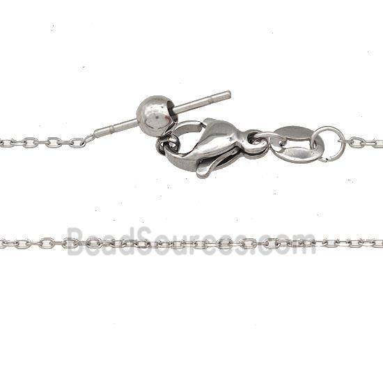 Raw Stainless Steel Necklace Chain