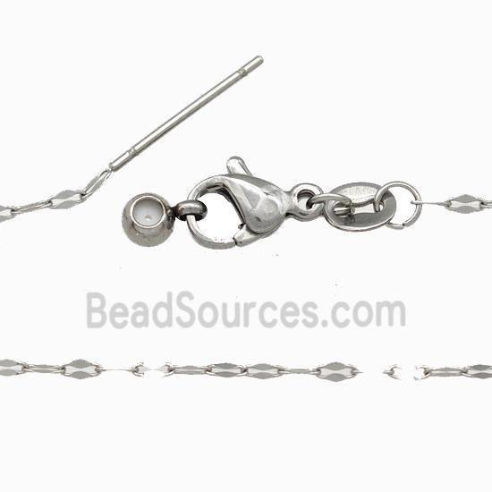 Raw Stainless Steel Necklace Chain