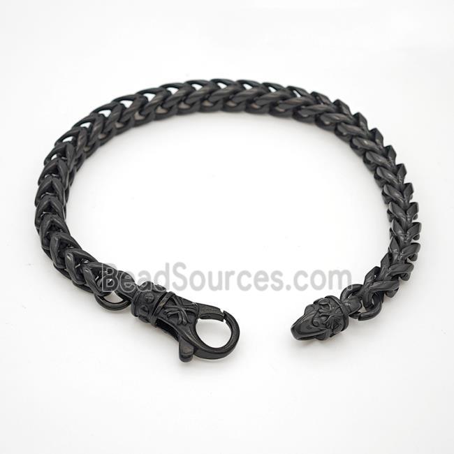 304 Stainless Steel Bracelet Antique Black