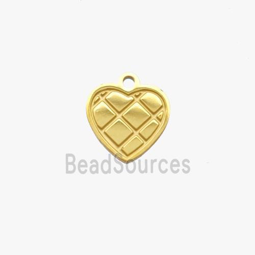 Stainless Steel pendant, gold Plated