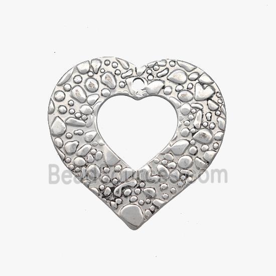 Stainless Steel pendant, Platinum Plated