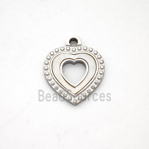 Stainless Steel Pendant, Platinum Plated