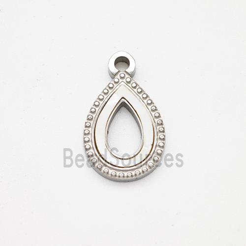 Stainless Steel Pendant, Platinum Plated