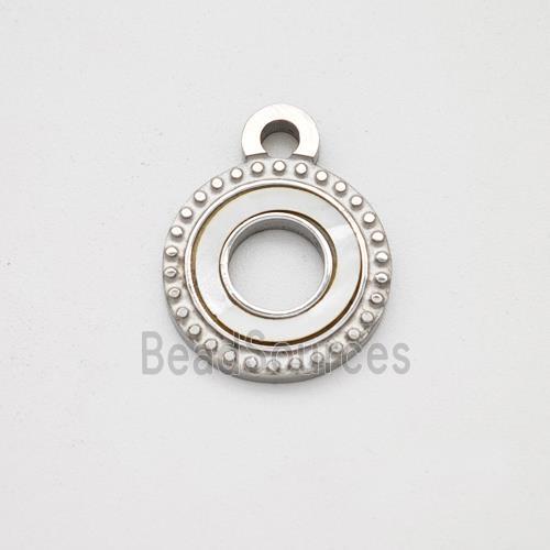 Stainless Steel Pendant, Platinum Plated