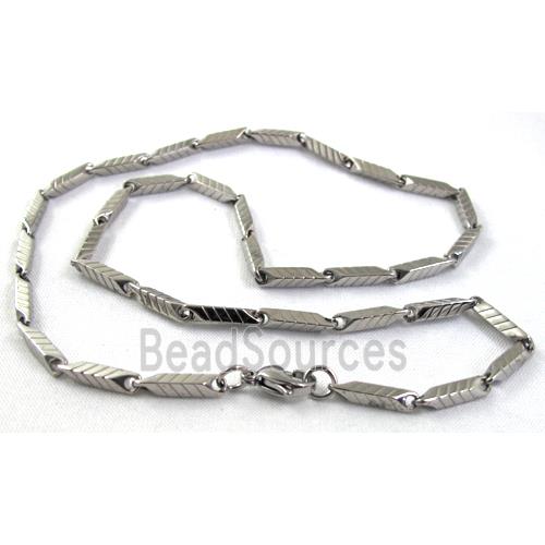 platinum plated Stainless Steel Necklace