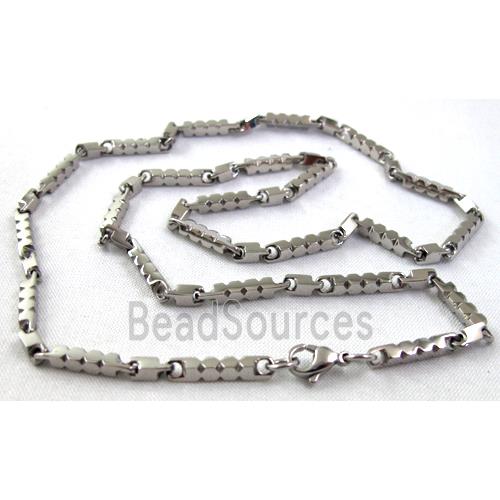 platinum plated Stainless Steel Necklace