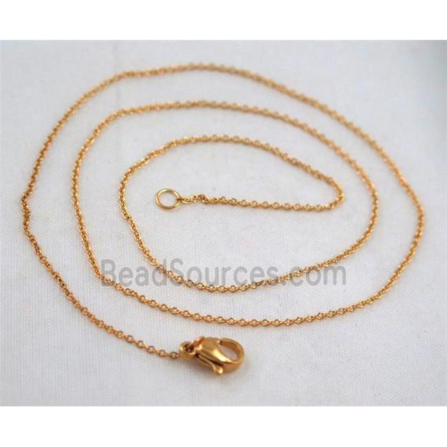 golden plated Stainless Steel Necklace Chain