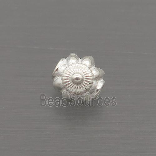 Sterling Silver Beads Flower