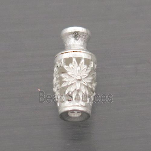 Sterling Silver Beads Vase Hollow