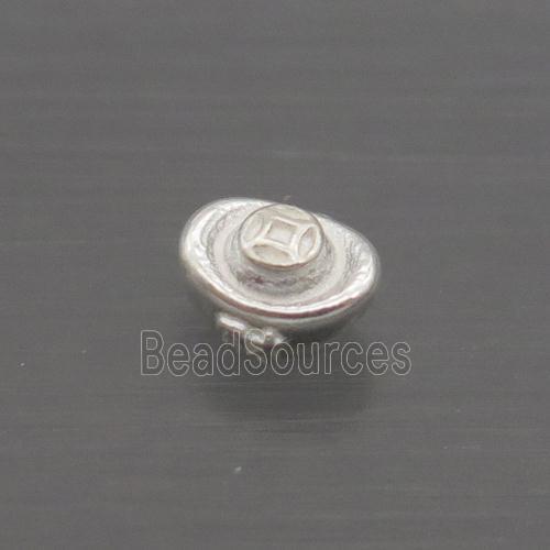 Sterling Silver Beads Yuanbao