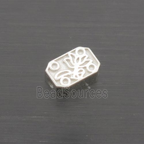 Sterling Silver Beads Rectangle