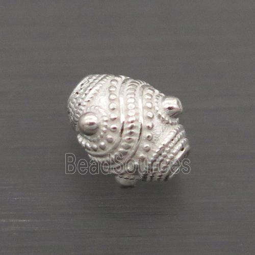 Sterling Silver Beads Barrel