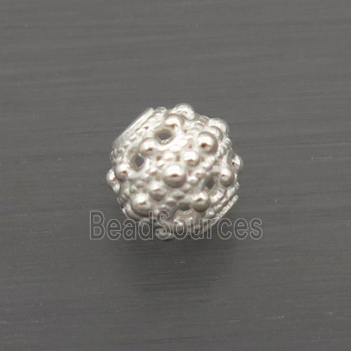 Sterling Silver Beads Round