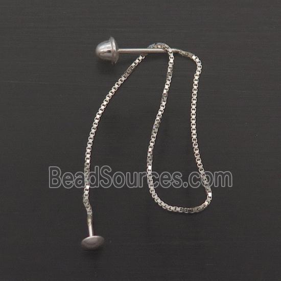 Sterling Silver Wire Earring Chain