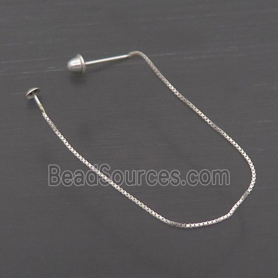 Sterling Silver Wire Earring Chain