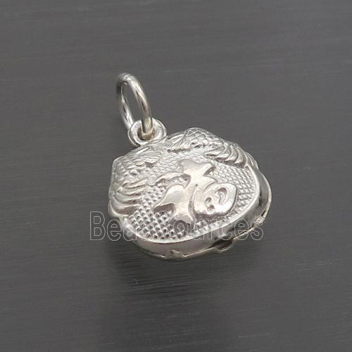 Sterling Silver Lucky Fu Pendant