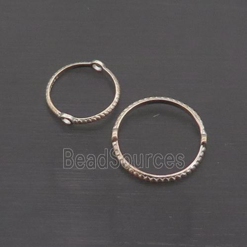 Sterling Silver Beads Ring Spacer