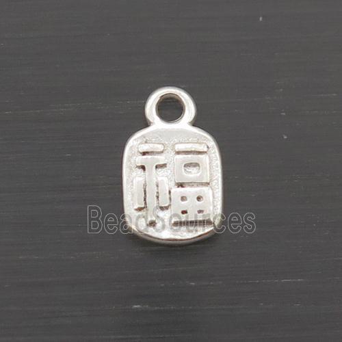 Sterling Silver Lucky Fu Pendant