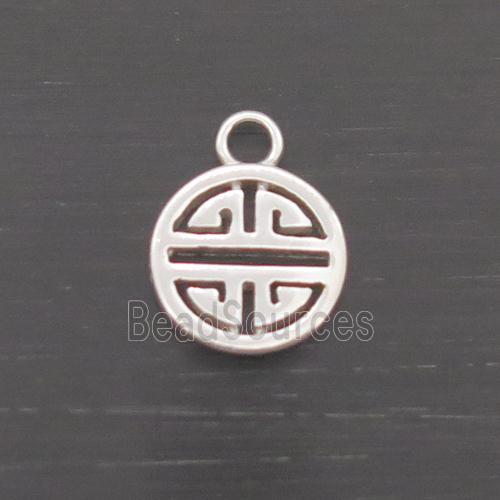 Sterling Silver Pendant Chinese Lucky