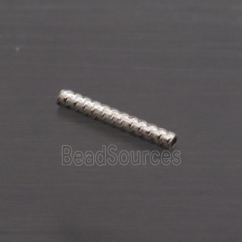 Sterling Silver Column Beads