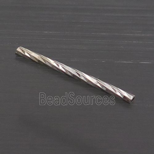 Sterling Silver Column Beads