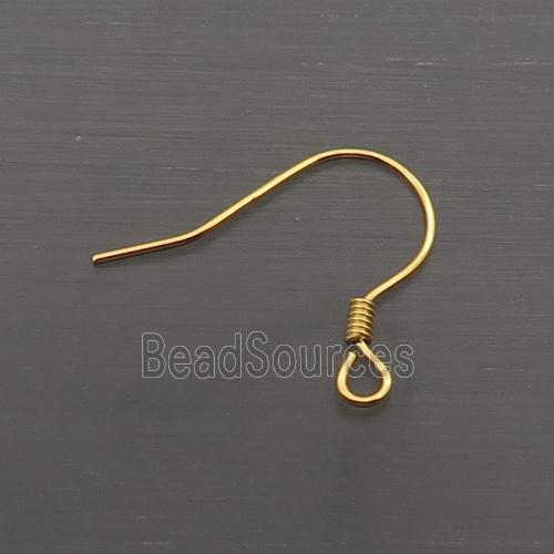 Sterling Silver Hook Earring Gold Plated