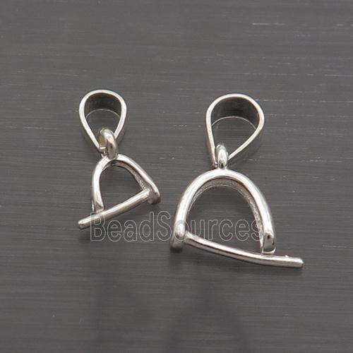 Sterling Silver Pinch Bail Clasp