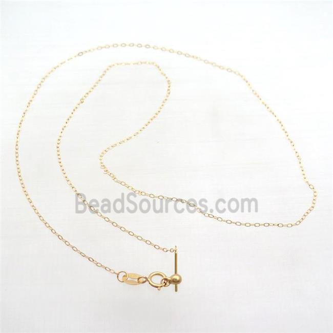 Sterling Silver Necklace Chain Gold Plated