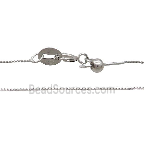 Sterling Silver Necklace Box Chain