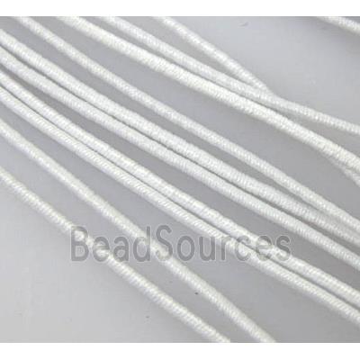 elastic fabric wire, binding thread, white