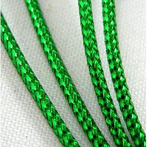 Jewelry Metallic Cord, Green