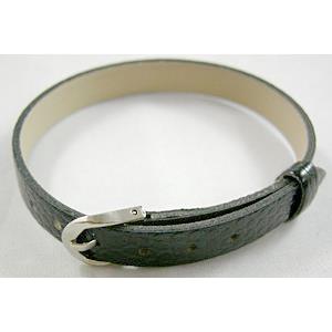 Mixed PU Leather Cord Lug Open-End Trench Style Strap Band