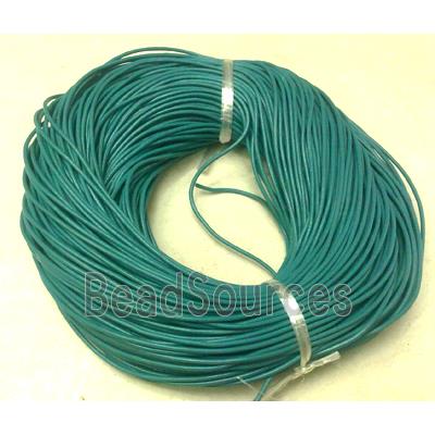 Leather Rope For Jewelry Binding, green