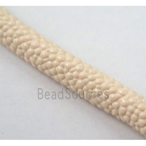 PU leather cord, round