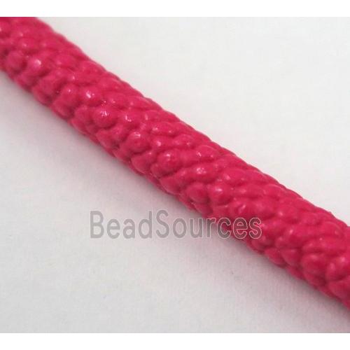 PU leather cord, round