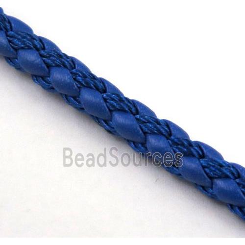 PU leather cord, round