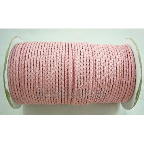 PU Leather Cord, pink