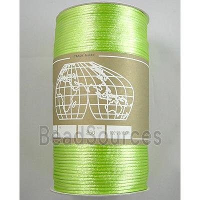 Light Green, Satin Rattail Cord